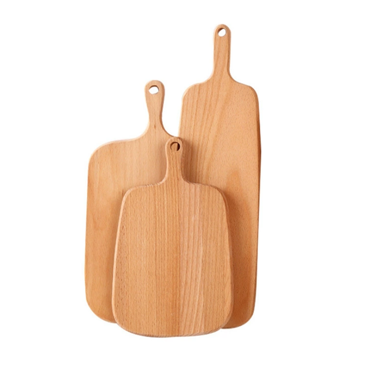 Wooden square Japanese cutting board from natural wood