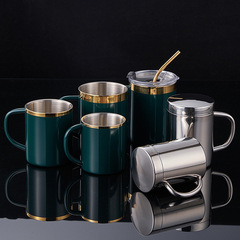 304 stainless steel double-layer water cup 316 stainless steel mug student thermal insulation outdoor cup kindergarten mouth cup