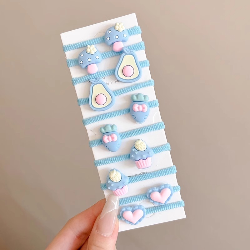 Banda de goma de dibujos animados para niños, las niñas atan el cabello sin lastimar el cabello, linda banda para el cabello, cuerda para el cabello, bebé de alto valor, cuerda para el cabello
