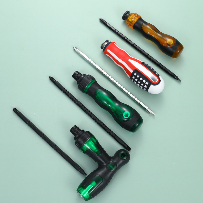 Destornillador cruzado al por mayor de la fábrica de doble propósito 4 pulgadas 5 pulgadas 6 pulgadas traje de doble propósito destornillador telescópico lote