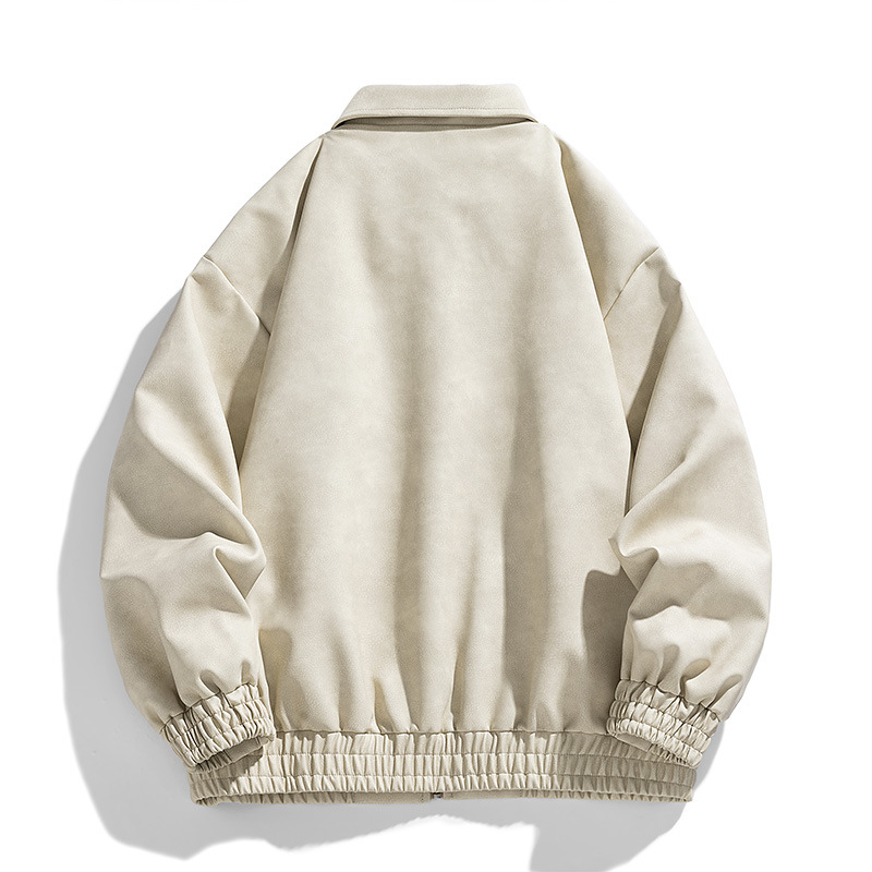 Hombres nueva chaqueta de cuero tendencia de moda al aire libre versátil otoño de alta calidad chaqueta chaqueta chaqueta hombre
