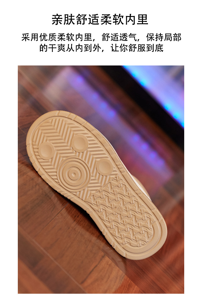 Giày sneaker nữ cổ cao đế dày tăng chiều cao trong — Màu đen chi tiết 10