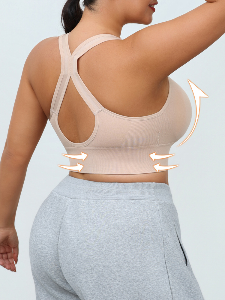 Cremallera delantera sujetador deportivo sin anillo de acero a prueba de terremotos se reúne para correr, yoga, chaleco de fitness, ropa interior para mujeres se puede usar fuera image 7