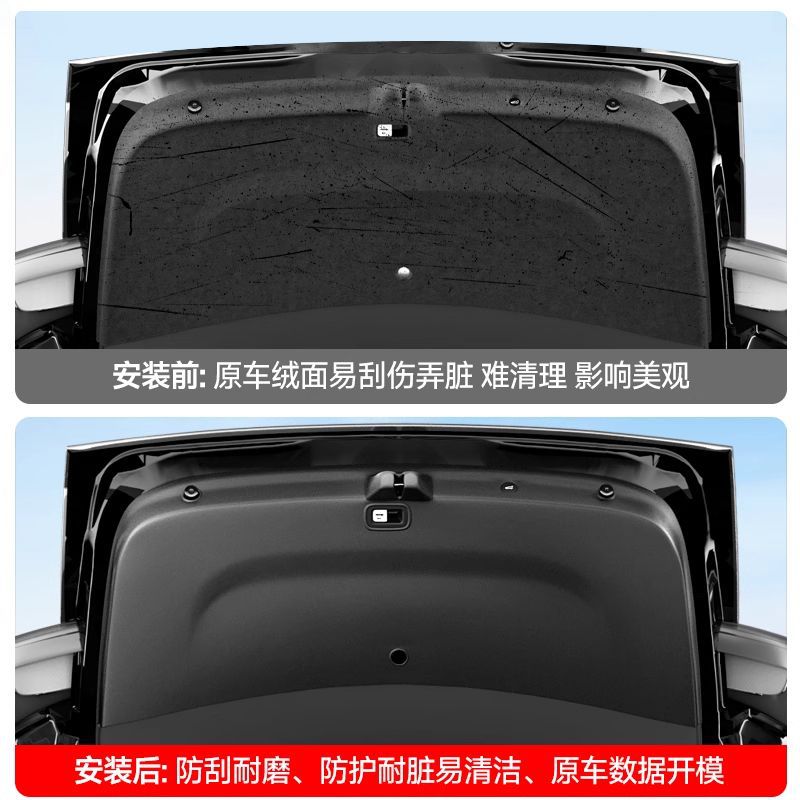Suitable for the 6-Seater Version of the New Tesla Model 3/Y/Yl Tailgate Guard Plate and Trunk Door Protective Panel