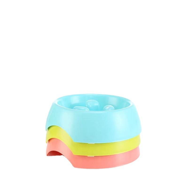 Pet Bowl Cat Bowl alimentador conjunto anti-choke Slow Food Bowl engrosada perro tazón suministros para mascotas vajilla para mascotas al por mayor