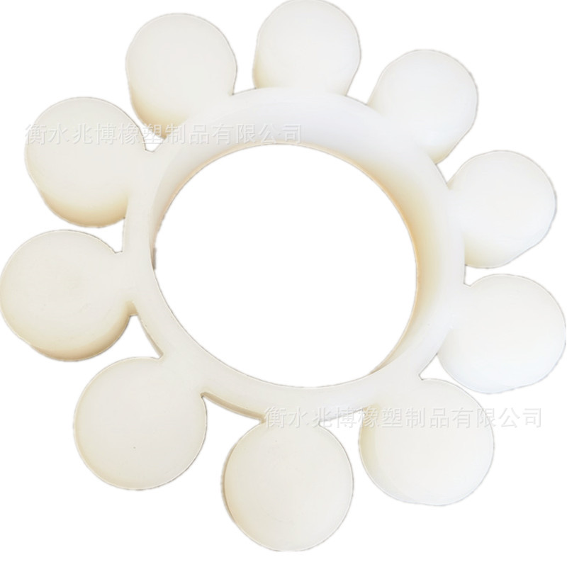 圆角聚氨酯联轴器MT梅花垫橡胶弹性块梅花胶圈4角6角8角12角耐油