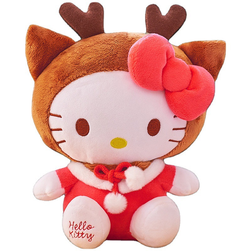 Genuino regalo de Navidad Hello Kitty muñeca de peluche KT Hello Kitty juguete muñeca regalo
