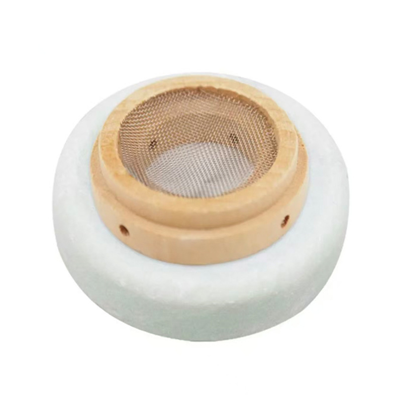 Cone Moxa Towers 5 Year Aged Moxa Wool Ai Ta 140pcs Hollow Smoke-Down Ginger Moxibustion Set in use