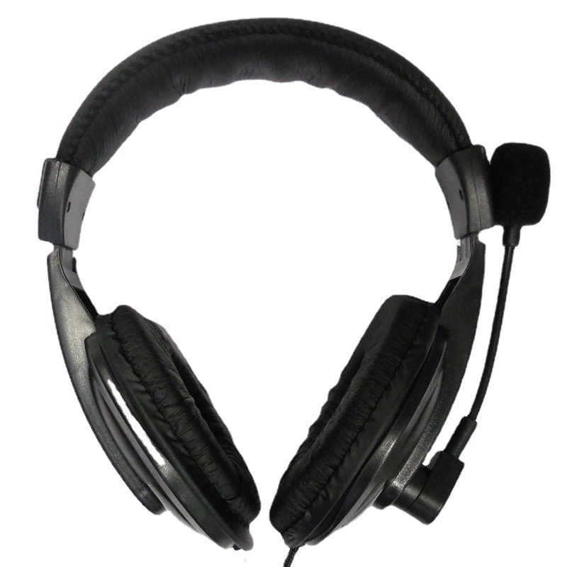 Cross -border 750 computer wired headset headset notebook desktop single -line wheat music game headset training
