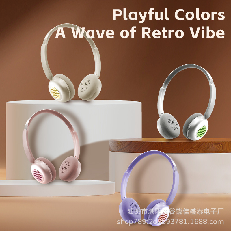 Retro auriculares SMY-M25 inalámbricos Bluetooth estilo digital con alta calidad de sonido en línea