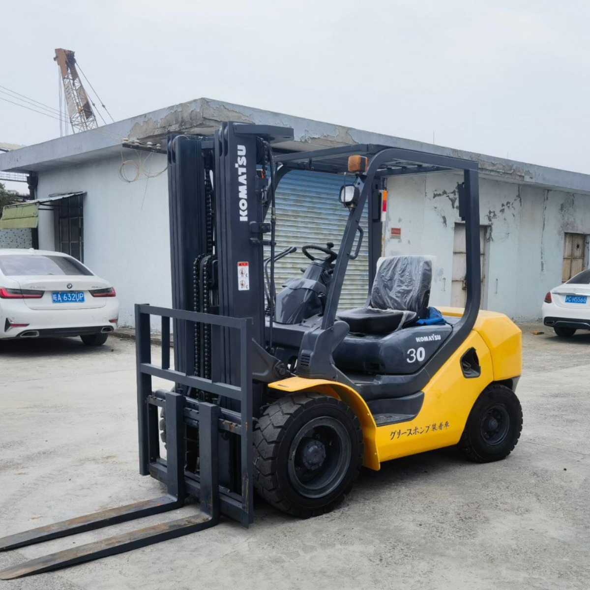 小松3吨叉车 FD30-17 3节4.5米 带侧移 KOMATSU FORKLIFT