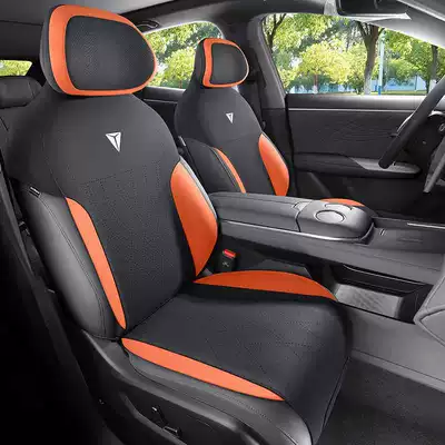 Modelə uyğun (Original) oturacaq örtükləri – special seat cover - black-and-orange-standard-edition-note-the-model-year-rear-seat-split-type