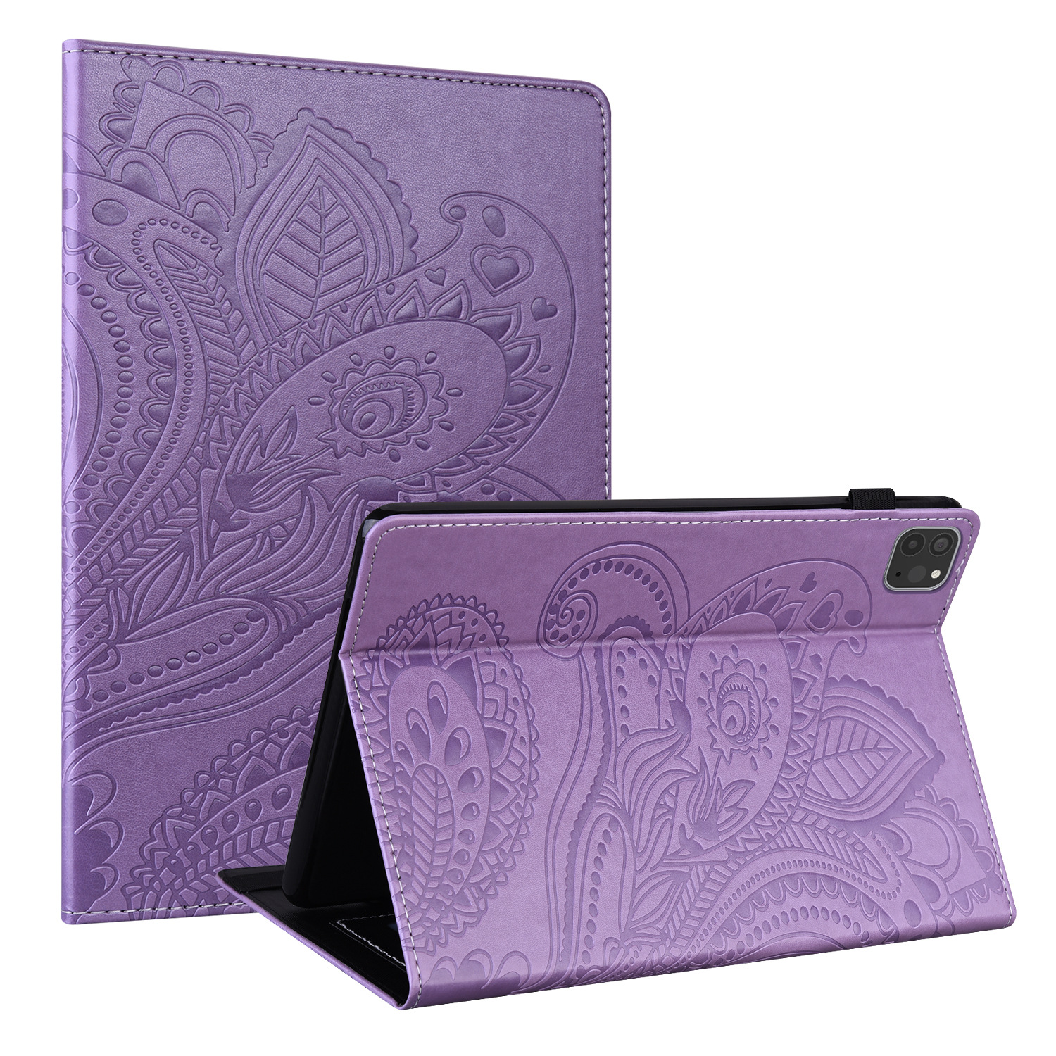 For Apple iPad11 inch card case embossed protective case Lenovo Samsung Huawei tablet PC protective case cross-border