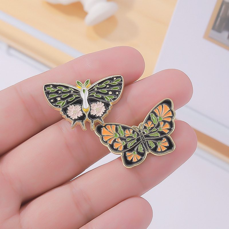 Plating Design Cartoon Style Pin Butterfly Alloy Plating Women'S Brooches