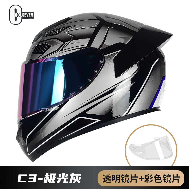 3C certificado casco de la motocicleta DOT casco completo casco de la motocicleta del coche eléctrico de comercio exterior fábrica Four Seasons National Standard Class A