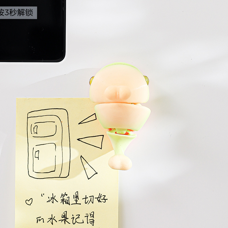 跨境热销3D打印冰箱贴创意海洋动物摆件关节可活动玩具礼物装饰品|undefined