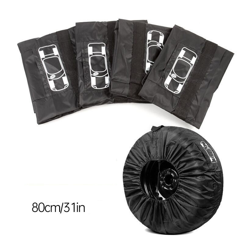 210D Tire Cover Tire Cover Car Spare Tire Cover Tire Bag Wheel Cover Cross-Border Hot-Selling Snow Tire Storage Bag
