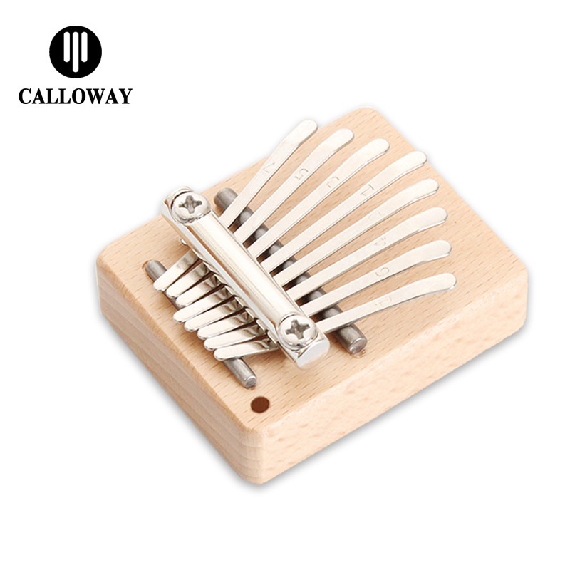 Mini pulgar piano 8 tono kalinba piano mini Kalimba Cristal kalinba piano dedo piano fábrica entrega