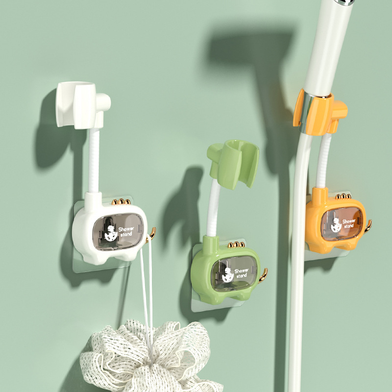 Bathroom shower bracket punch-free nozzle hanging seat holder adjustable shower base Lotus shower rack