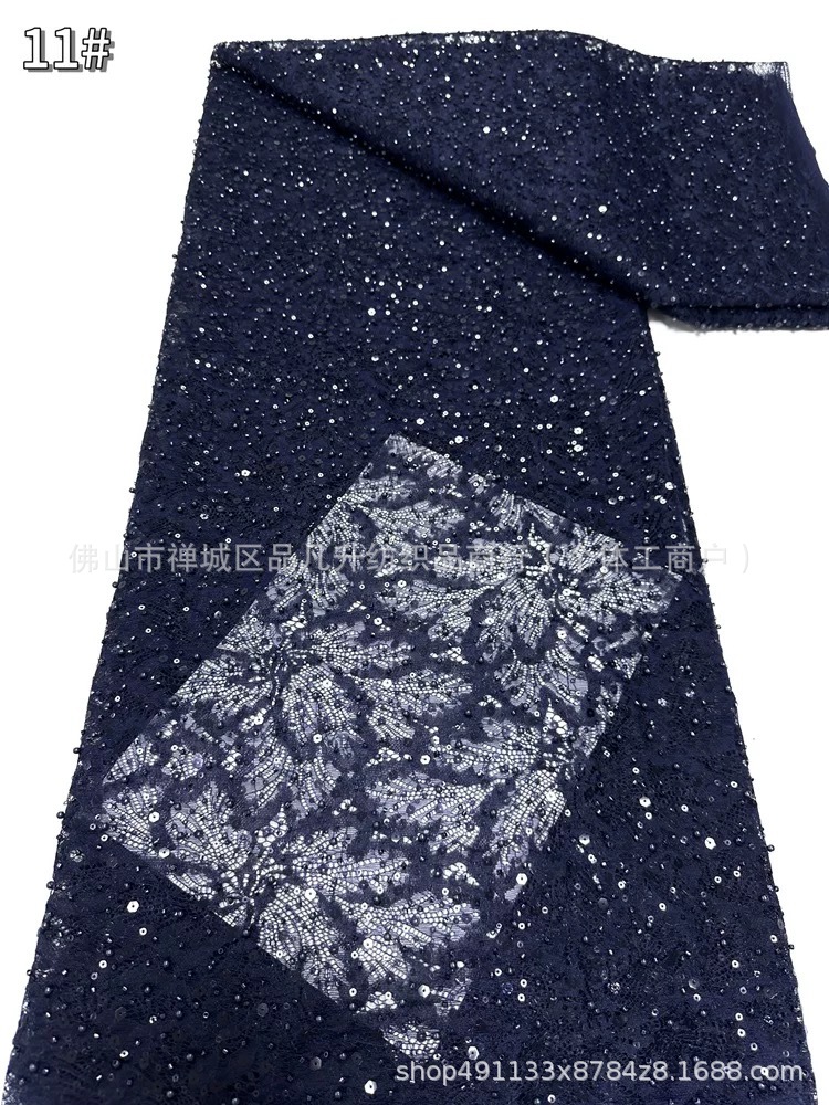 Nueva moda Gaoding lujo ligero vestido de boda vestido de moda cena tela de encaje pesado tela de cuentas