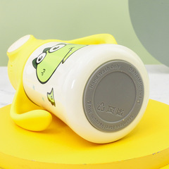 Action figure baby drinking cup baby straw cup milk cup portable handle strap water bottle 316 insulated cup