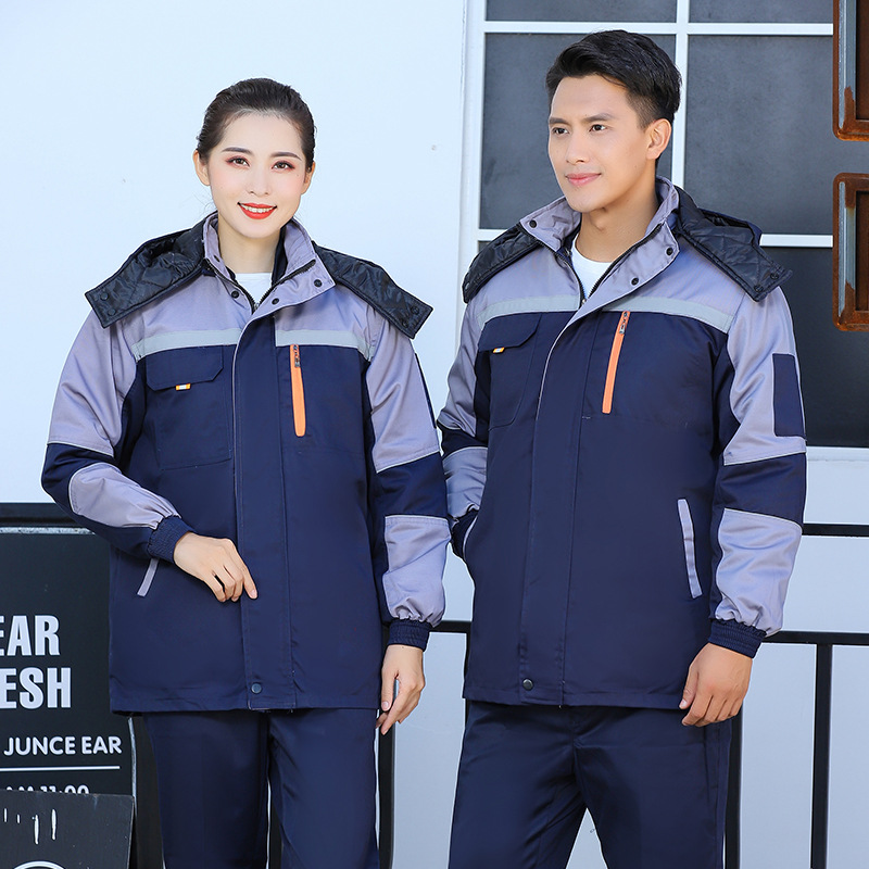 冬季劳保工作服反光条棉衣冷库车间工厂棉袄防寒劳保服棉服耐磨