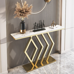 New Chinoiserie Slate Entrance Table, Light Luxury Entry Strip Case, End View Table, Simple Entrance Table, Wall-Mounted Ultra-Narrow Table, Entrance Cabinet