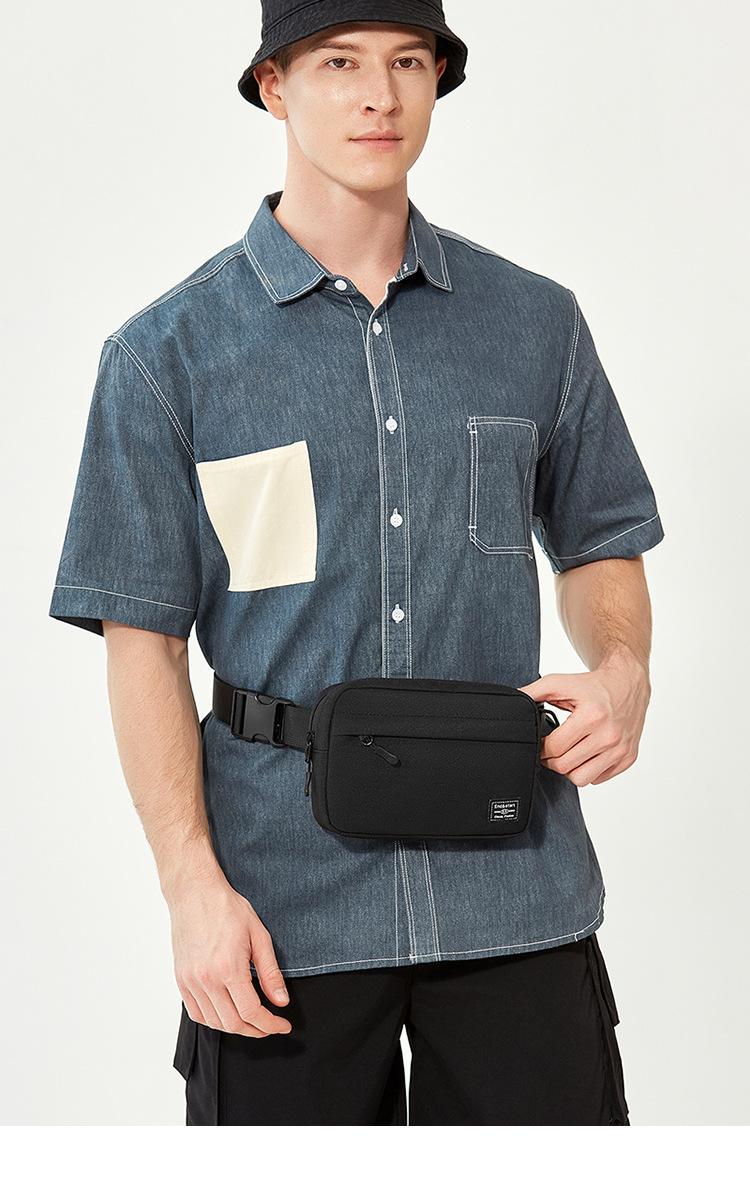 Umhängetasche für Herren, Neuankömmling, Top-Qualität, wasserdichte Brust-/Reise-Umhängetasche aus Oxford-Stoff, lässige kleine Tasche_voghion.com