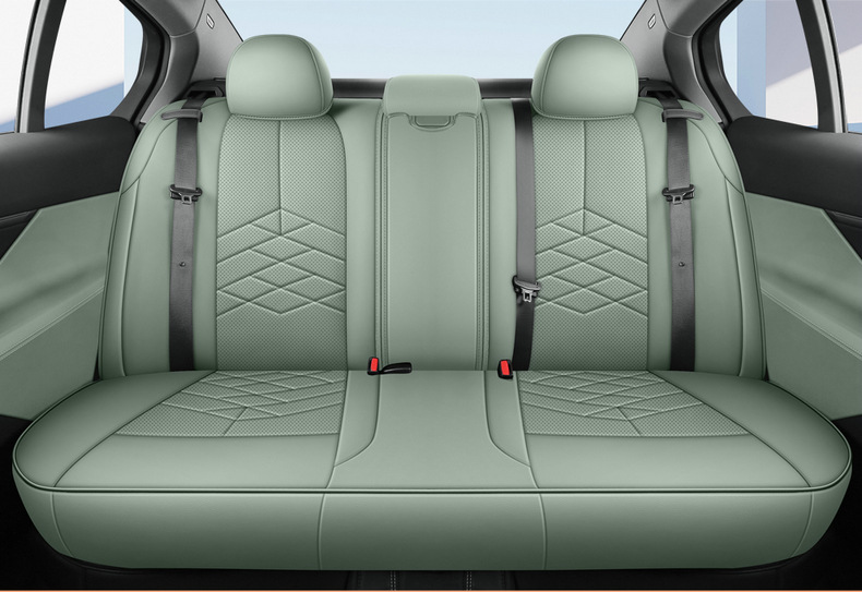 Full Coverage Leather Car Seat Covers for 26 Models, All-Season Seat Covers with Original Car Texture