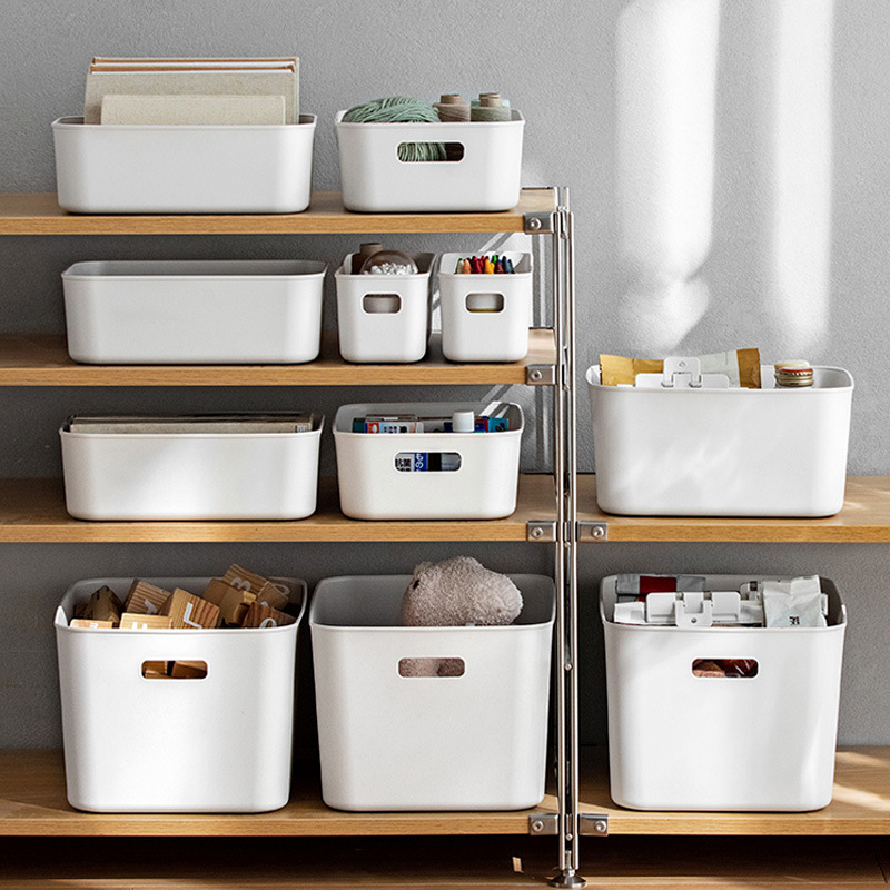 A corner of the same thickened Japanese-style desktop storage box mobile phone case ins storage basket snacks books storage box A corner of the same thickened Japanese-style desktop storage box mobile phone case ins storage basket snacks books storage box