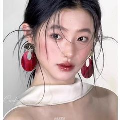个性夸张U形耳环欧美复古小众耳针气质高级感新娘结婚礼服耳饰女