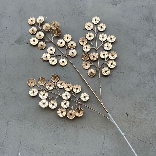 Golden Ginkgo Leaf Eucalyptus Gold Leaves Simulated Holly Fruit Red Fruit Fortune Fruit Artificial Flower Simulated Flower Wholesale