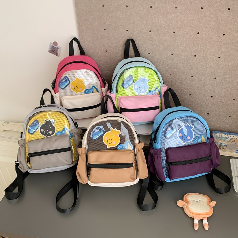 Jardín de infantes bolsas escolares de color extranjero, bolsas de hombro multipropósito para niños y niñas, comercio exterior transfronterizo, mochila para niños