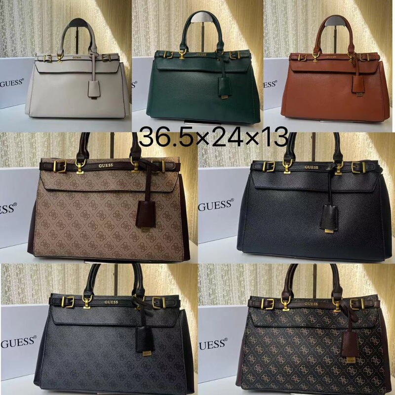 Foreign trade GUESS handbag, Kelly bag, large-capacity tote bag with printed design, briefcase, shoulder bag, crossbody bag, women's bag Foreign trade GUESS handbag, Kelly bag, large-capacity tote bag with printed design, briefcase, shoulder bag, crossbody bag, women's bag