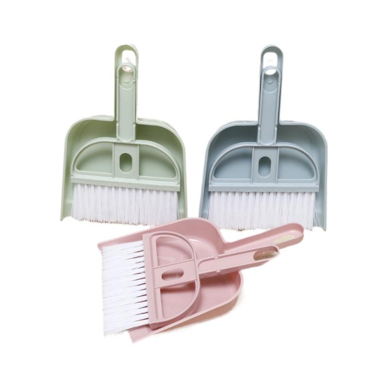 Mini escoba pequeña, escoba de plástico, juego de recogedor, cepillo de artículos diversos, fábrica de productos de limpieza para mascotas pequeñas para el hogar al por mayor