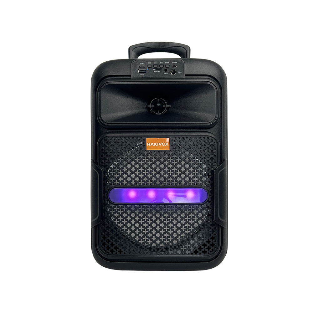 Gran fabricante de altavoces de fiesta de 8 pulgadas 8W pequeña fiesta con Bluetooth LED de doble trigo RTS en stock