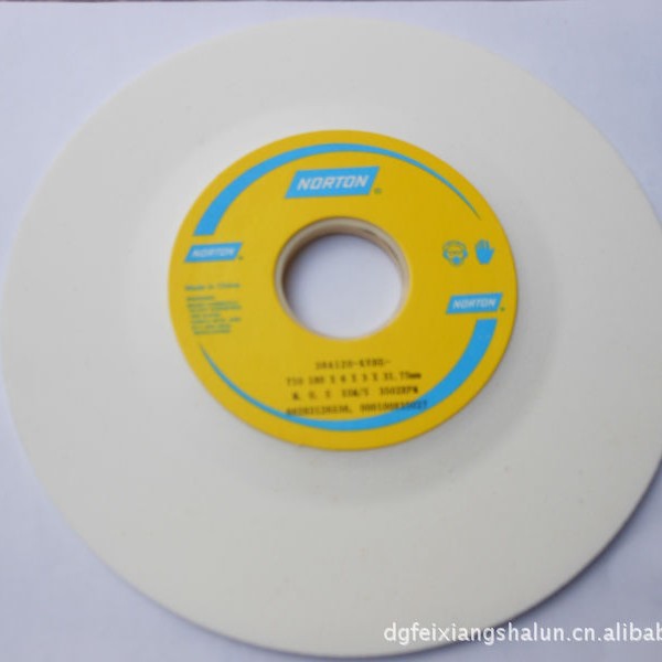 批发诺顿白刚玉单面凸白色砂轮38A180*3.2/6.4*31.75,120K规格全