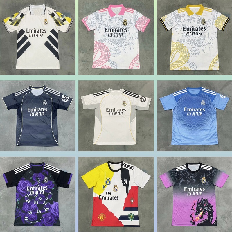 Real Madrid shirt collection Paris Arsenal Chelsea Inter Mordor Atletico Porto AC Betis football suit
