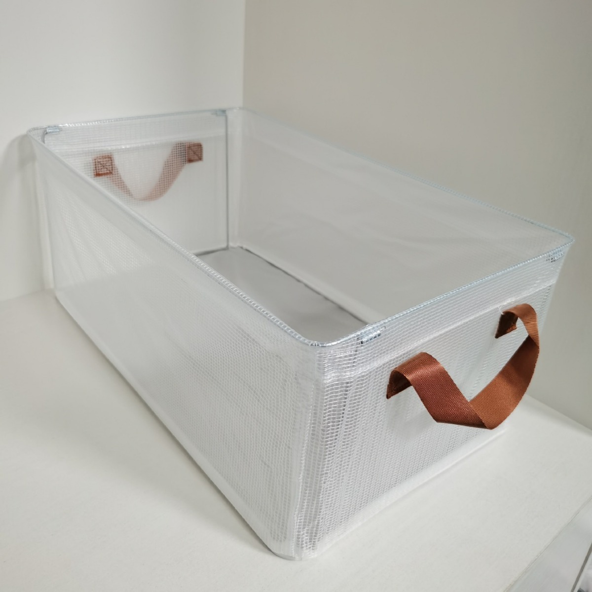 Transparent folding storage box PVC