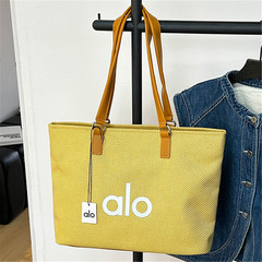 alo 同款休闲包包托特包大包帆布包男女通用大容量购物袋单肩手提