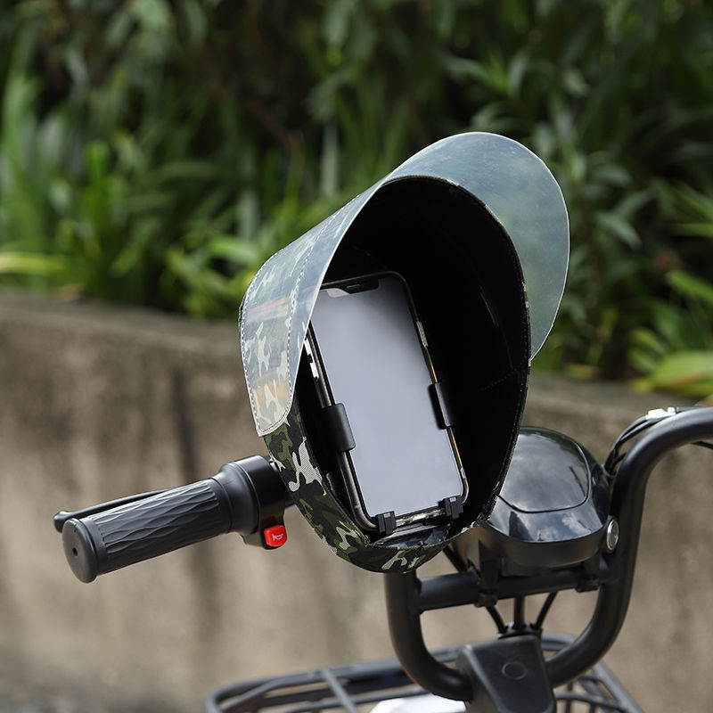 Internet Celebrity New Rain Cover Sun Protection Cover Riding Electric Vehicle Mobile Phone Holder Bracket Motorcycle
