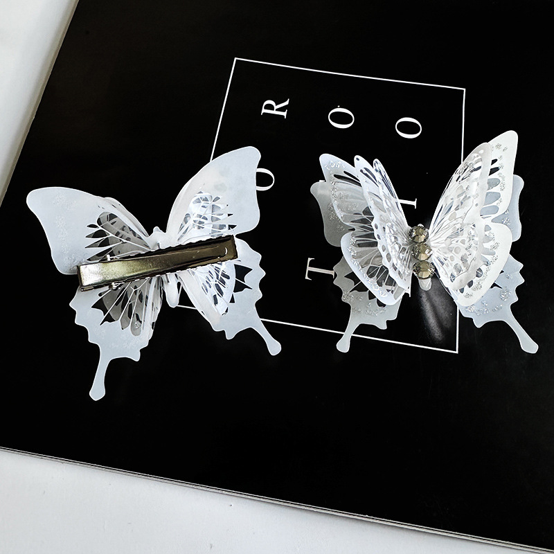 Butterfly Hair Clip Niche Design Multi Layer Ancient Style Pin_voghion.com