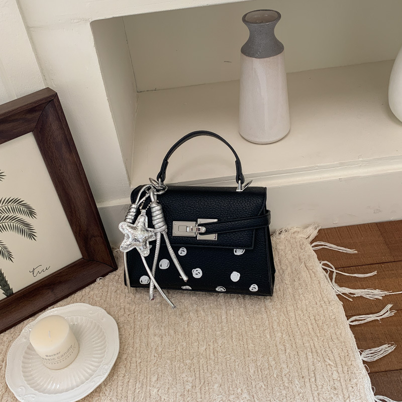 Nicho de diseño de estrellas bolso de mano sensación de Kelly bolso pequeño bolso cuadrado de textura cotidiana de viaje bolso de mochila versátil