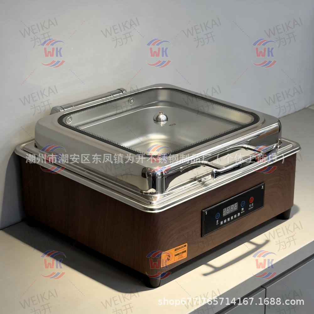 Horno de aislamiento térmico buffet de grano de madera horno de calentamiento eléctrico comercial horno de Buffy eléctrico inteligente CNC horno de calentamiento eléctrico de restauración hotelera hidráulico 9L