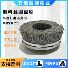 源头厂家磨料丝圆盘刷工业毛刷圆盘刷抛光打磨除锈除尘清洁毛刷盘