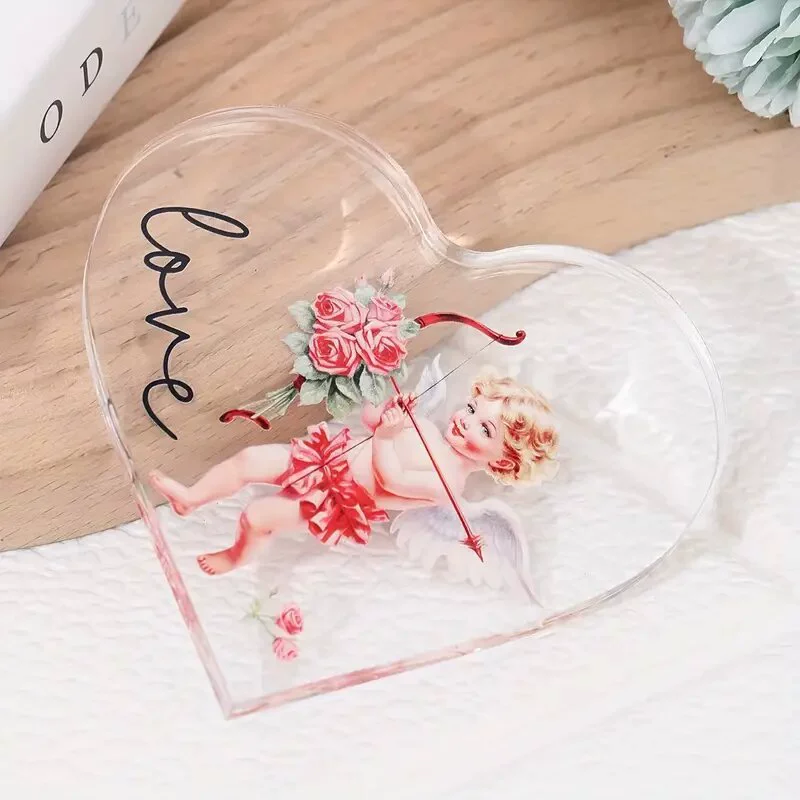 Трансграничные горячие продажи украшения ко Дню Святого Валентина кулон акриловый любовь ангел плоский кулон автомобиль висит праздничный подарок украшение