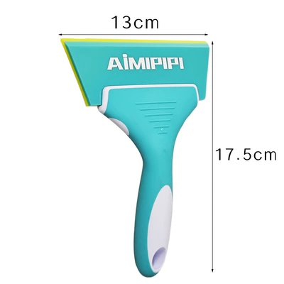 High-end car film beef tendon Car cleaning tools - light-blue-double-layer-beef-tendon-scraper