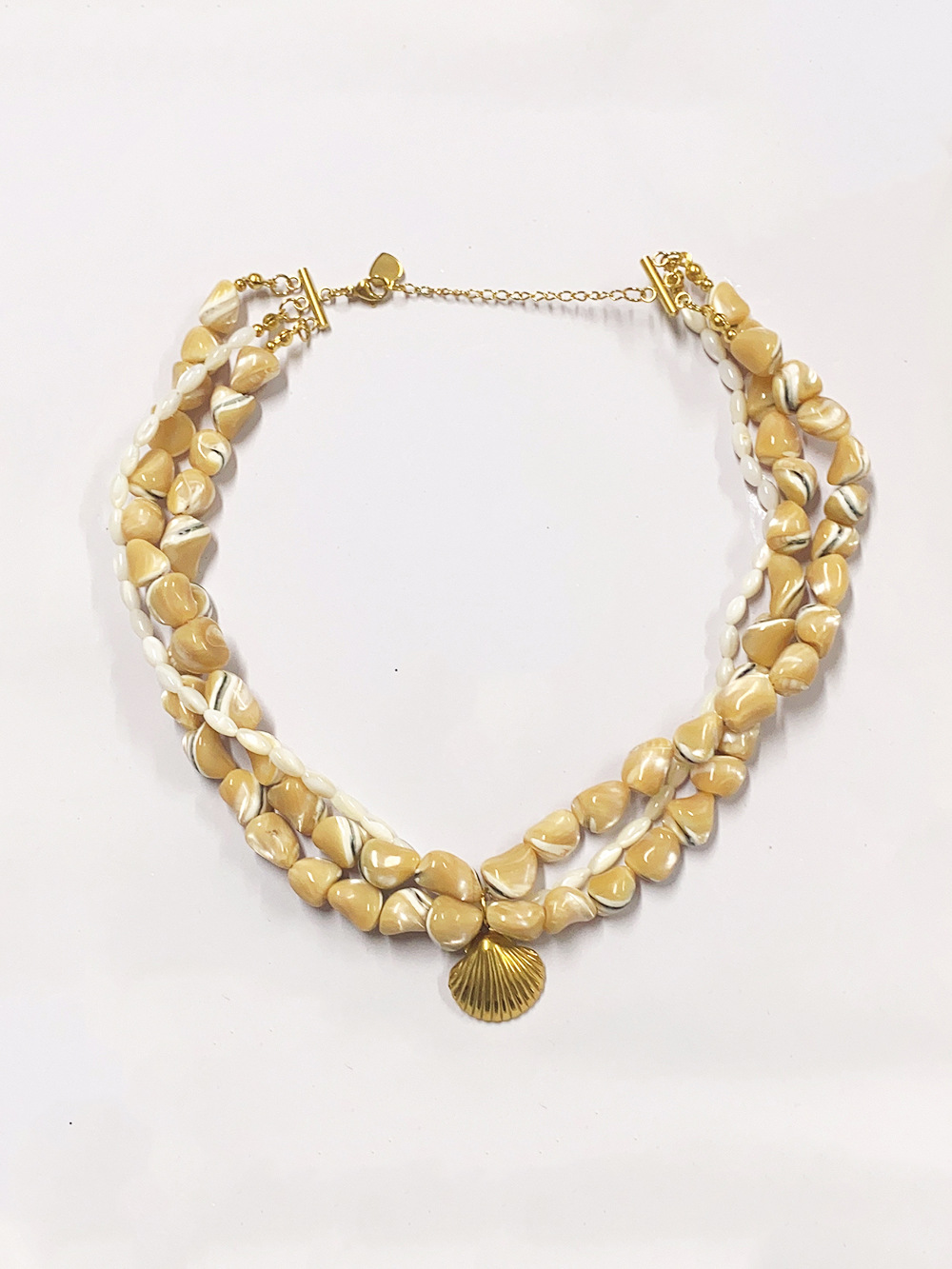 Holiday, Daily Occasion Casual Beach Simple Style Shell Shell Titanium Steel Wholesale Pendant Necklace