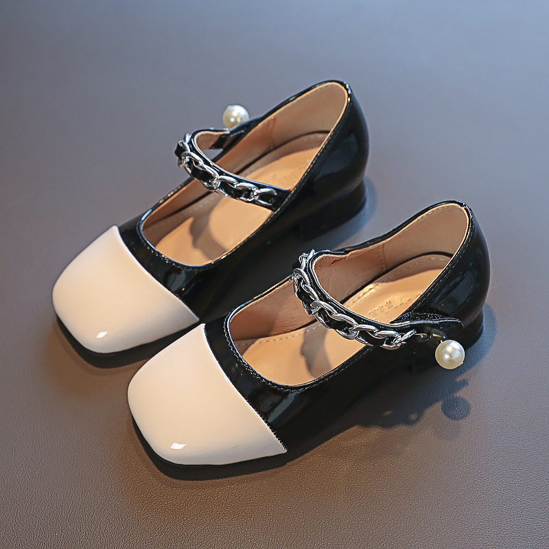 Chaussures simples pour filles chaussures de princesse 2024 printemps et automne style coréen style petite fille bébé chaussures de princesse pour enfants chaussures en cuir_voghion.com