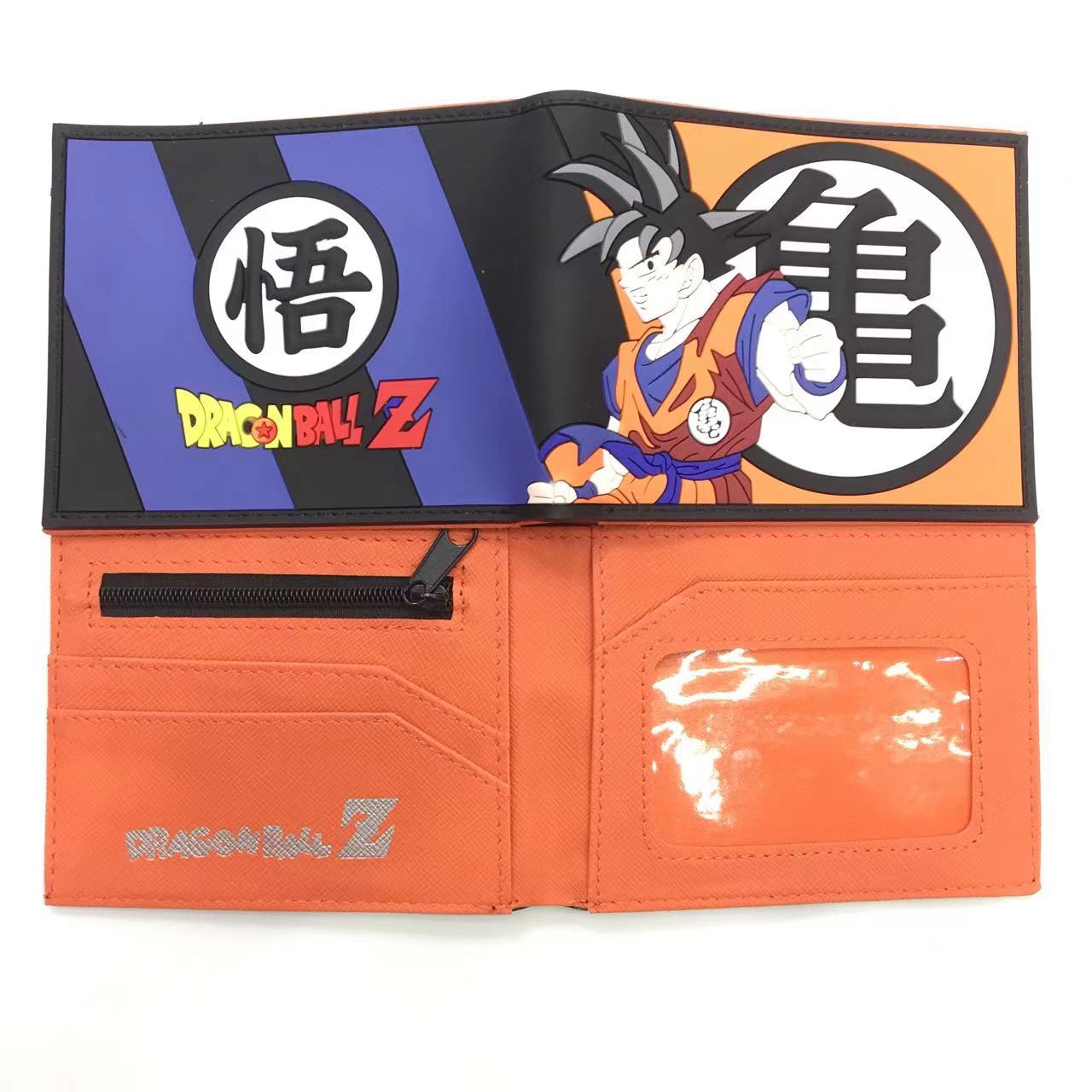 Anime nuevo Dragon Ball dragón Bola de silicona cartera tortuga Wu corto estudiante cartera masculina